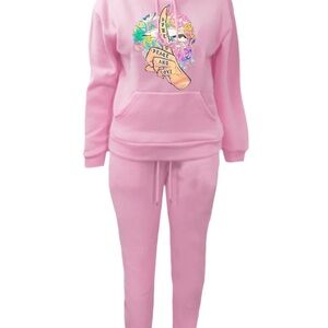 Stand Out in Style with Our Pink Two-Piece Jumpsuit!